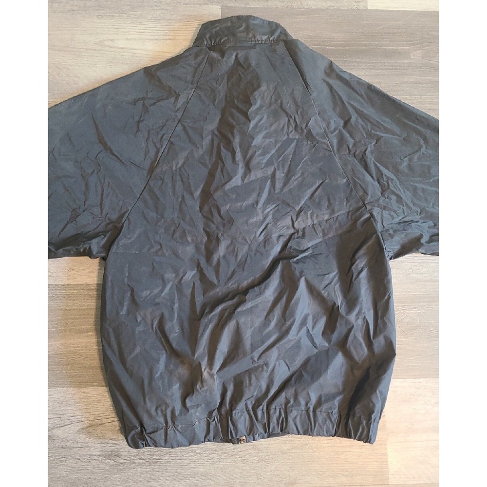 Harley Davidson PVC Rain Jacket Mens Size Small S Black Suit Windbreaker - Picture 11 of 11